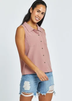 Women Oiselle Benjamina Button Sleeveless