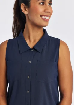 Women Oiselle Benjamina Button Sleeveless