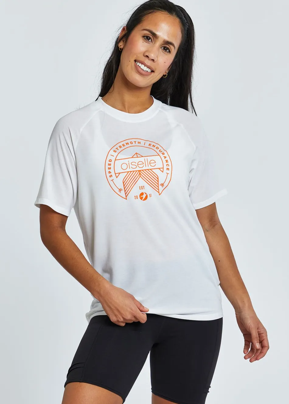 Women Oiselle Crest Easy Fit Tee