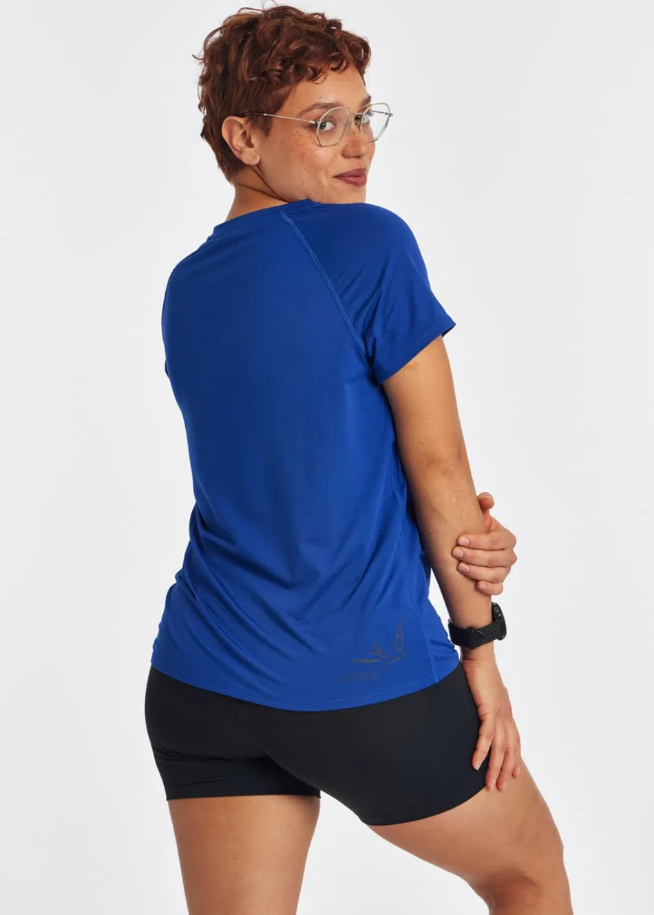 Women Oiselle Essential Bird V Neck Short Sleeve