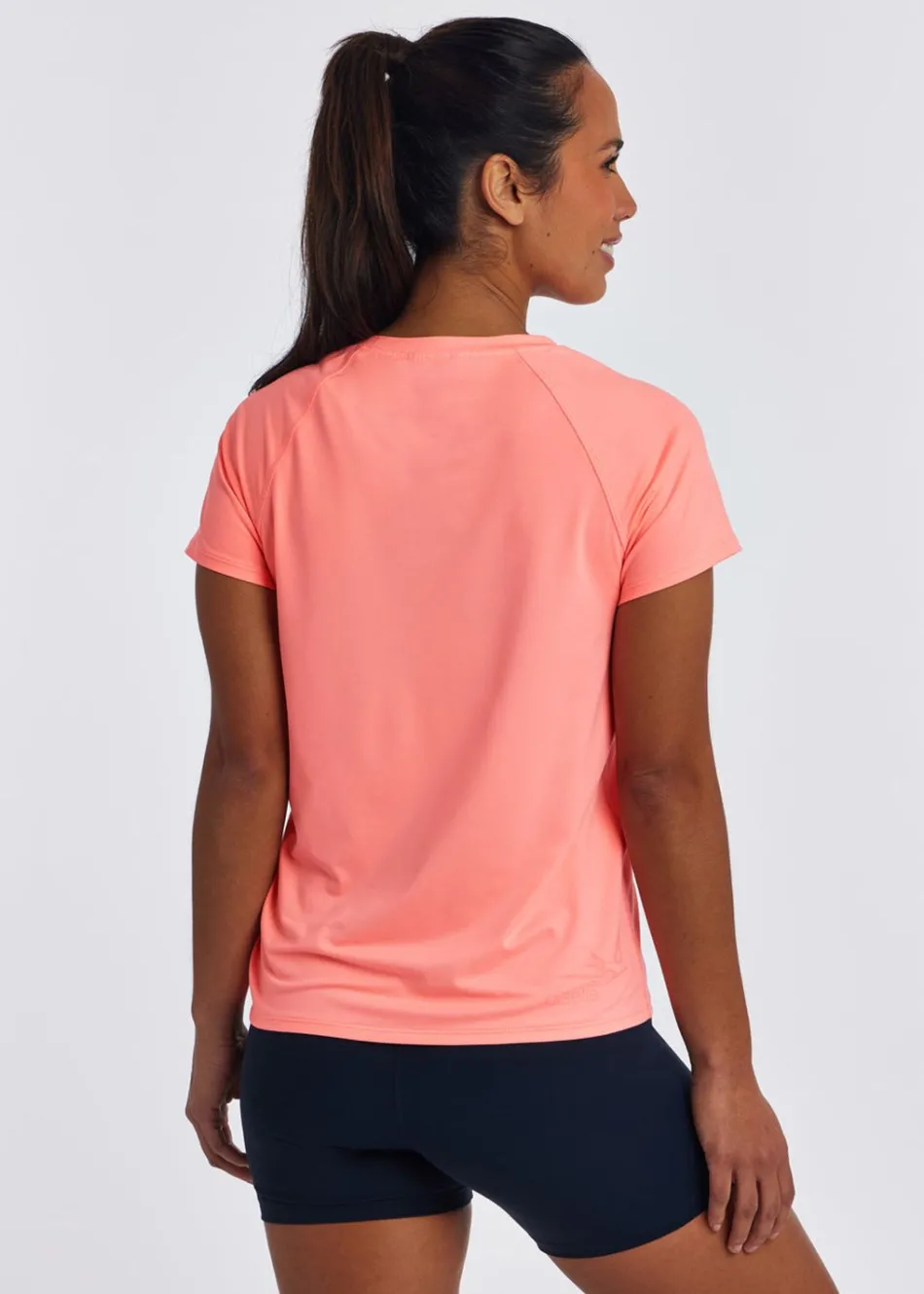 Women Oiselle Essential Bird V Neck Short Sleeve