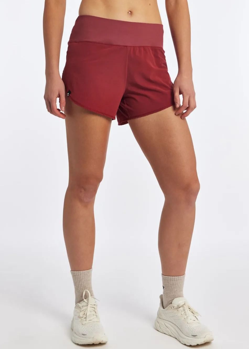 Women Oiselle Featherweight Split Shorts