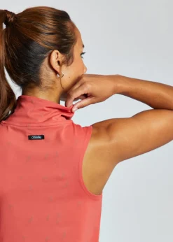 Women Oiselle Firecracker Mock Neck Tank