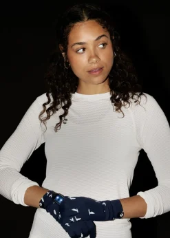 Women Oiselle Firecracker Reflective Gloves