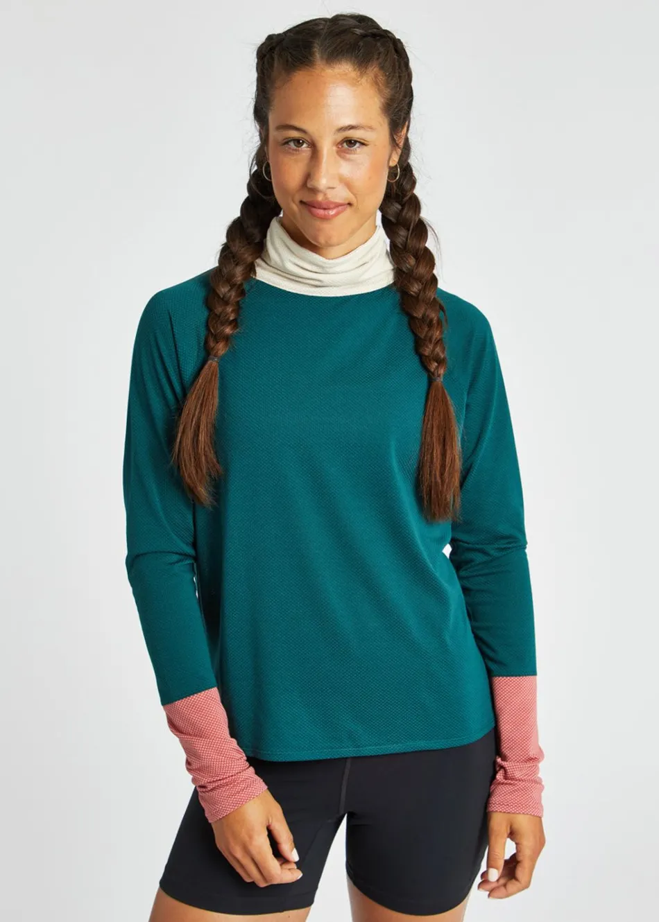 Women Oiselle Flyout Mock Neck Long Sleeve