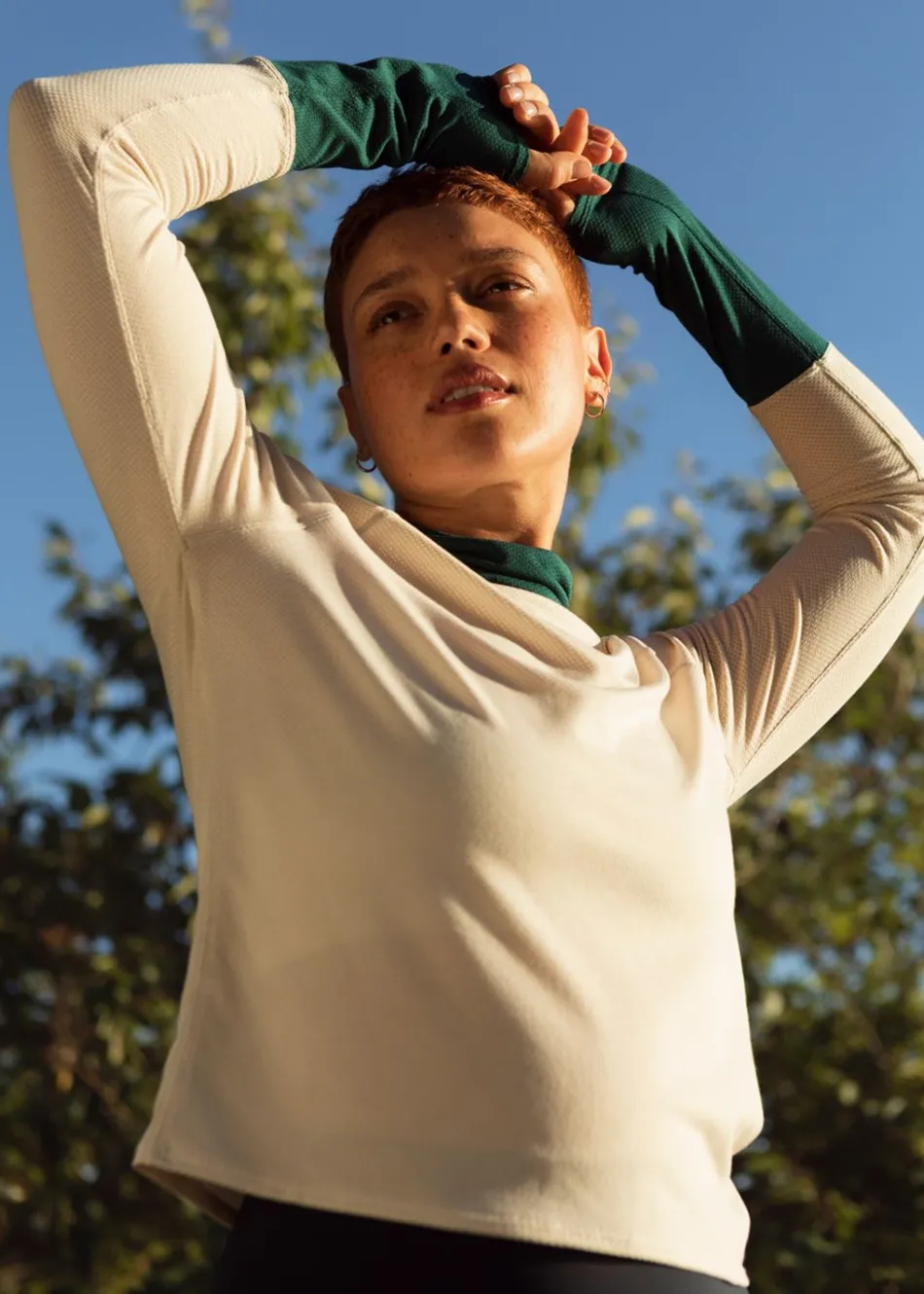 Women Oiselle Flyout Mock Neck Long Sleeve