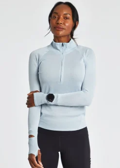 Women Oiselle Flyout Wool Half Zip
