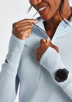 Women Oiselle Flyout Wool Half Zip
