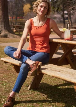 Women Oiselle Lauren Square Neck Tank