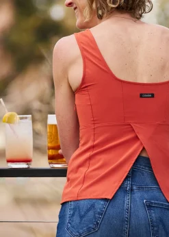 Women Oiselle Lauren Square Neck Tank