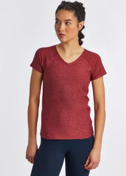 Women Oiselle Light Lux V-Neck Tee
