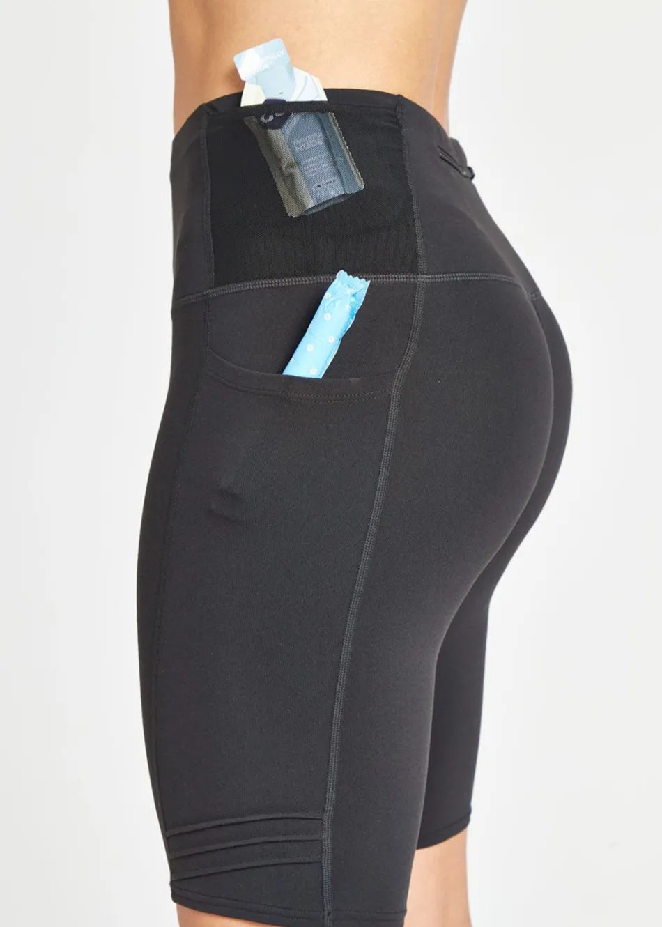 Women Oiselle Long Pocket Jogger Shorts