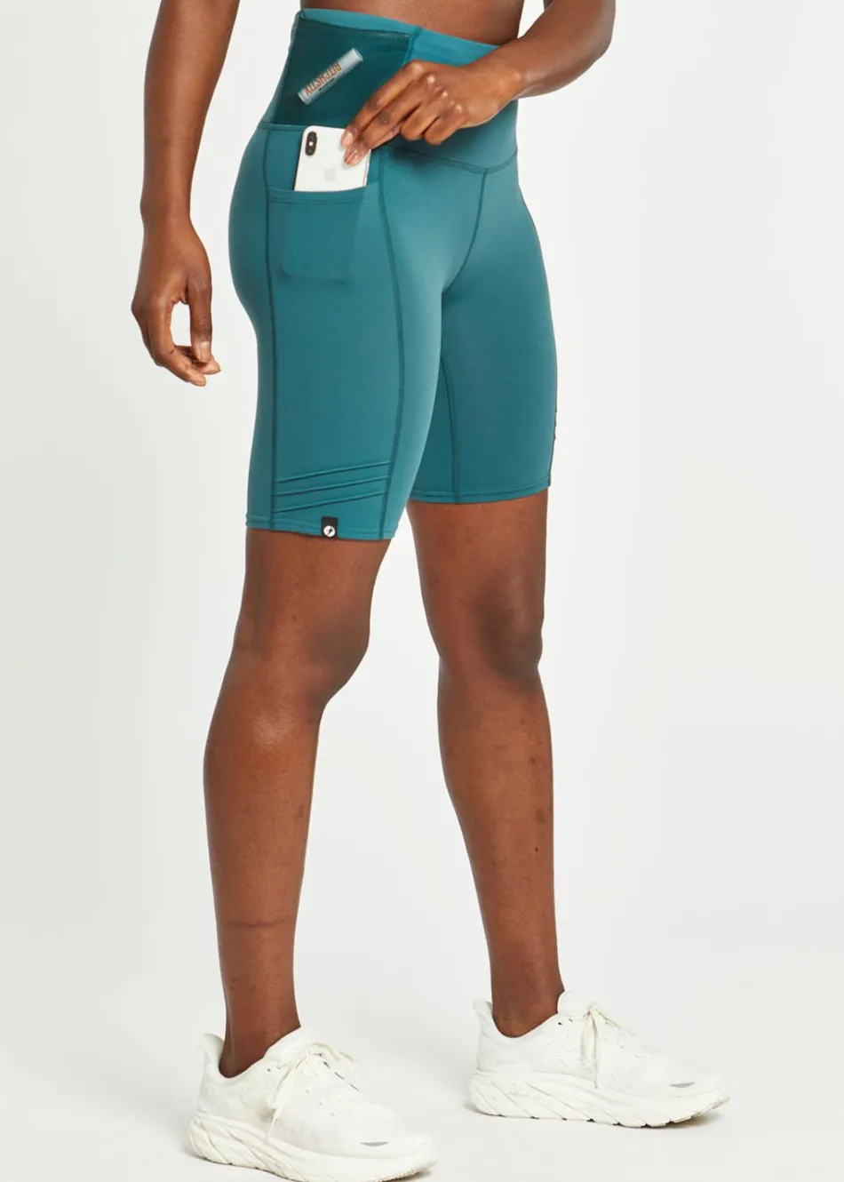 Women Oiselle Long Pocket Jogger Shorts