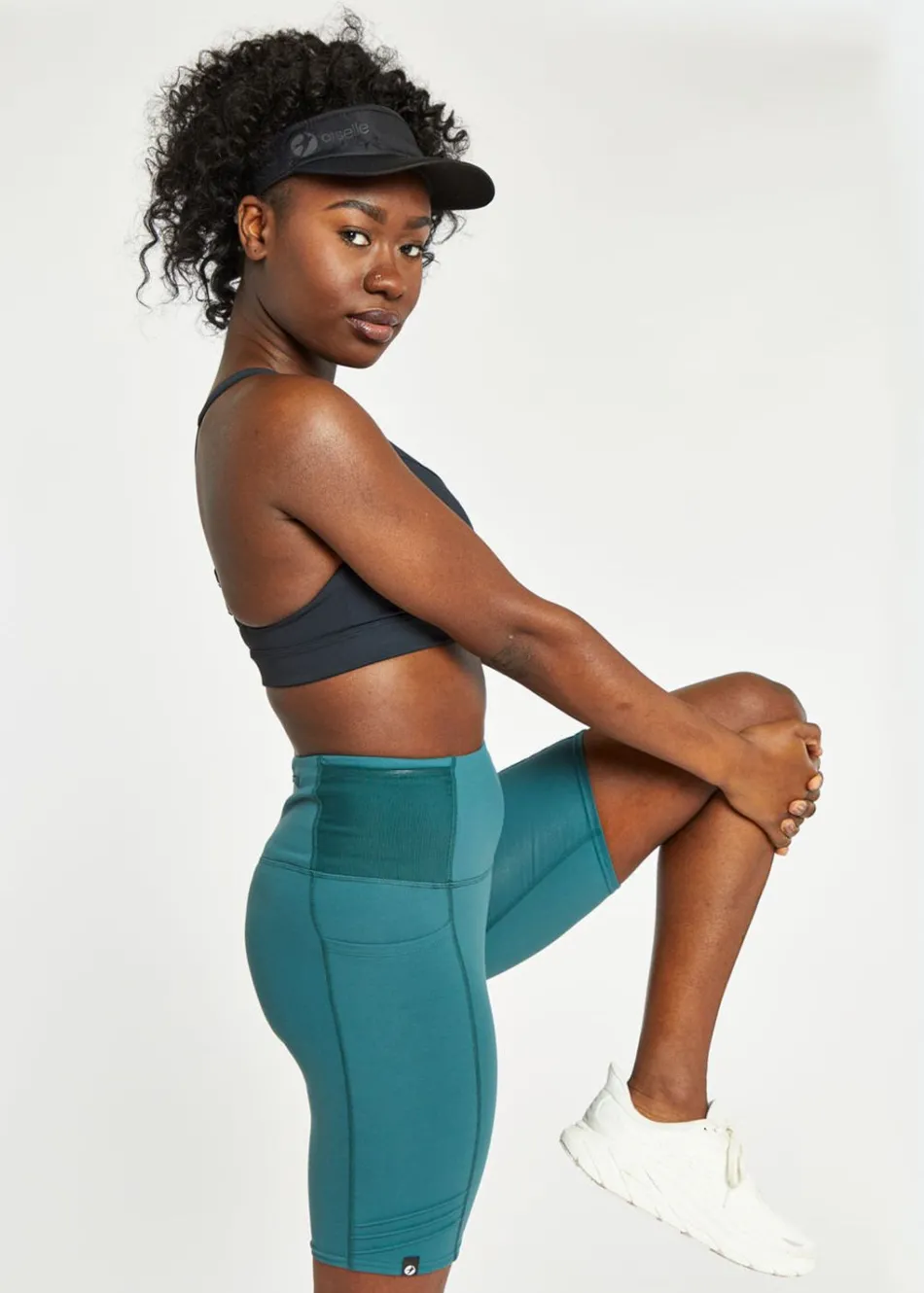 Women Oiselle Long Pocket Jogger Shorts