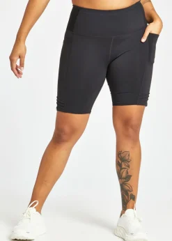 Women Oiselle Long Pocket Jogger Shorts