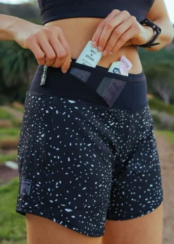 Women Oiselle Long Toolbelt Roga Shorts