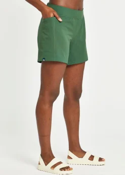 Women Oiselle Long Track Fan Shorts