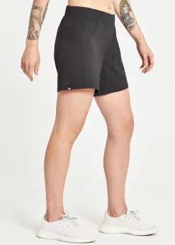 Women Oiselle Long Track Fan Shorts