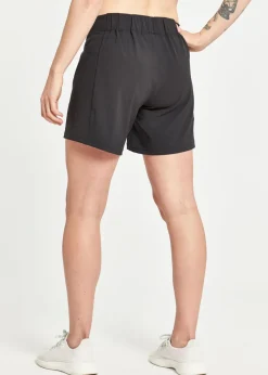 Women Oiselle Long Track Fan Shorts