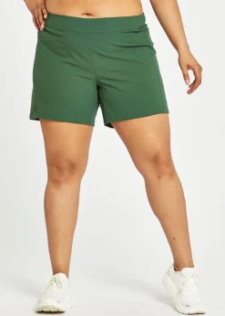 Women Oiselle Long Track Fan Shorts