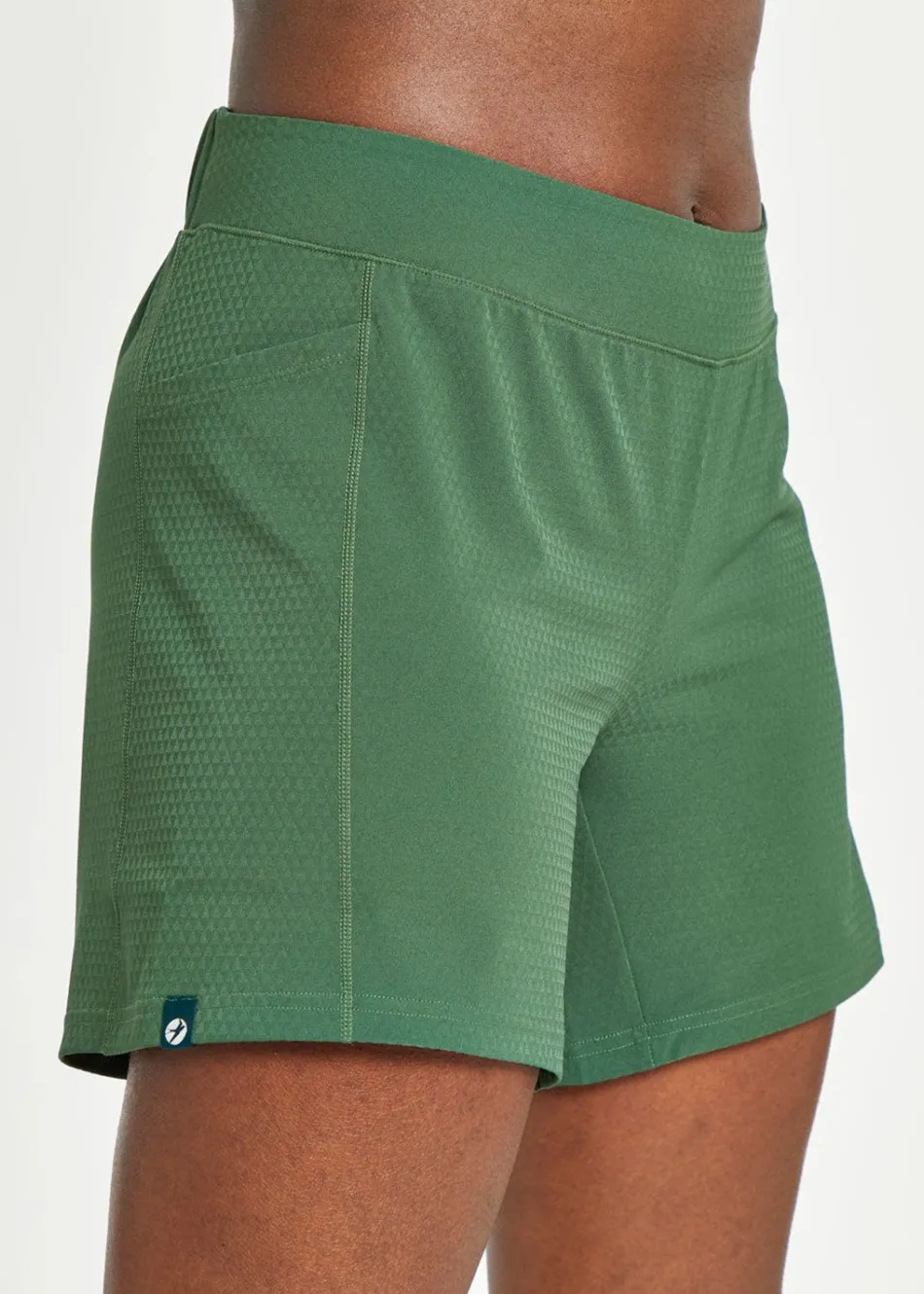 Women Oiselle Long Track Fan Shorts