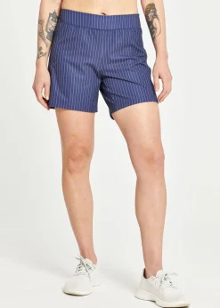 Women Oiselle Long Track Fan Shorts