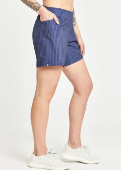 Women Oiselle Long Track Fan Shorts
