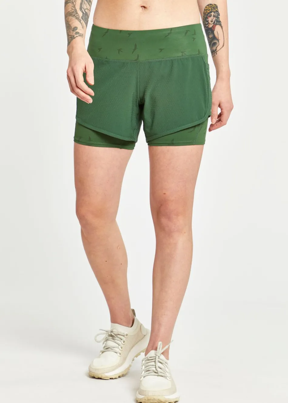 Women Oiselle Long Track Star Shorts