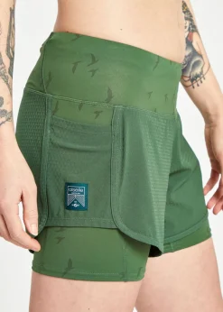 Women Oiselle Long Track Star Shorts