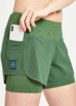 Women Oiselle Long Track Star Shorts