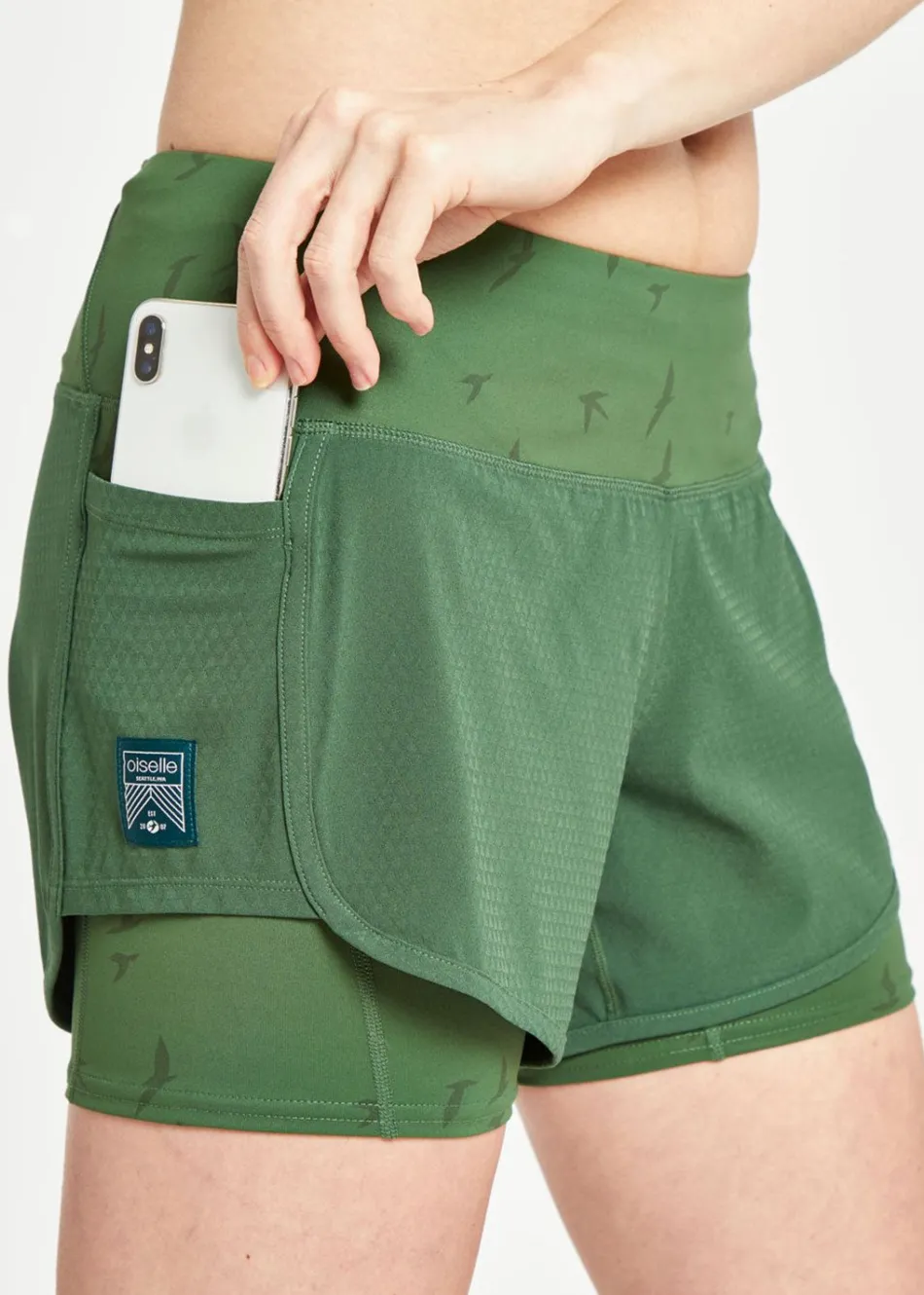 Women Oiselle Long Track Star Shorts