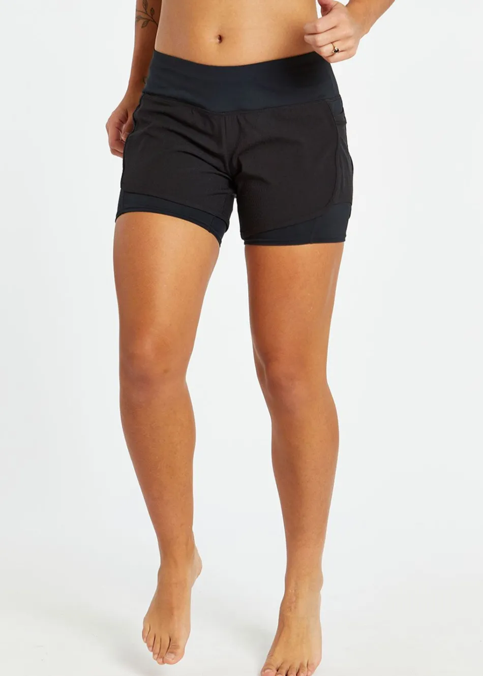 Women Oiselle Long Track Star Shorts