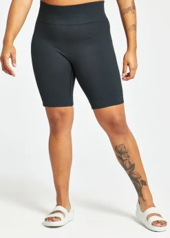 Women Oiselle Longer Ribbed Flyte Shorts