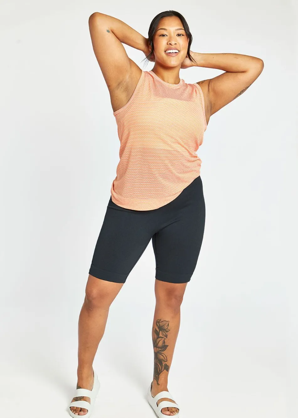 Women Oiselle Longer Ribbed Flyte Shorts