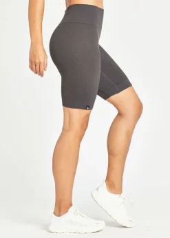 Women Oiselle Longer Ribbed Flyte Shorts