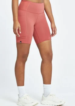 Women Oiselle Mid Length Pocket Jogger Shorts