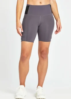 Women Oiselle Mid Length Pocket Jogger Shorts