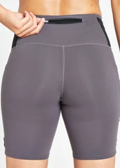 Women Oiselle Mid Length Pocket Jogger Shorts