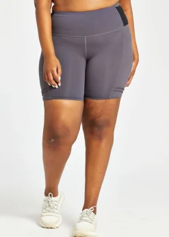 Women Oiselle Mid Length Pocket Jogger Shorts