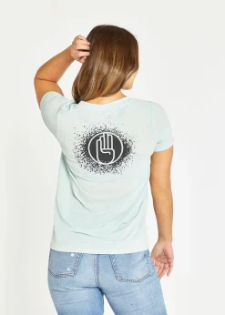 Women Oiselle R4Aw V-Neck Tee