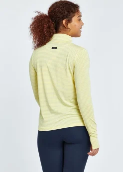 Women Oiselle Striped Half Zip