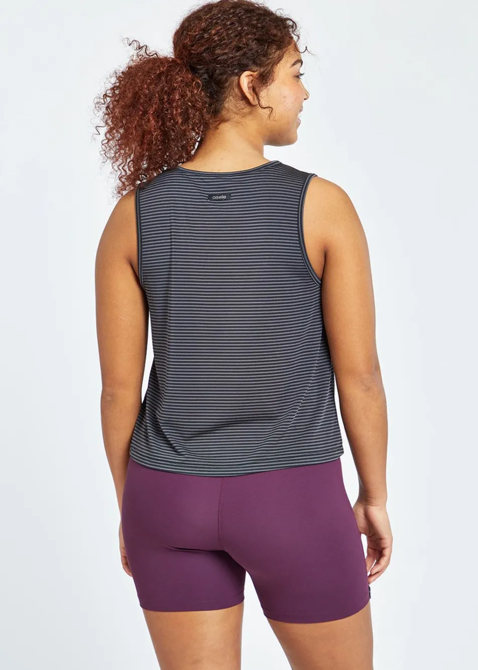 Women Oiselle Striped Trail Tank