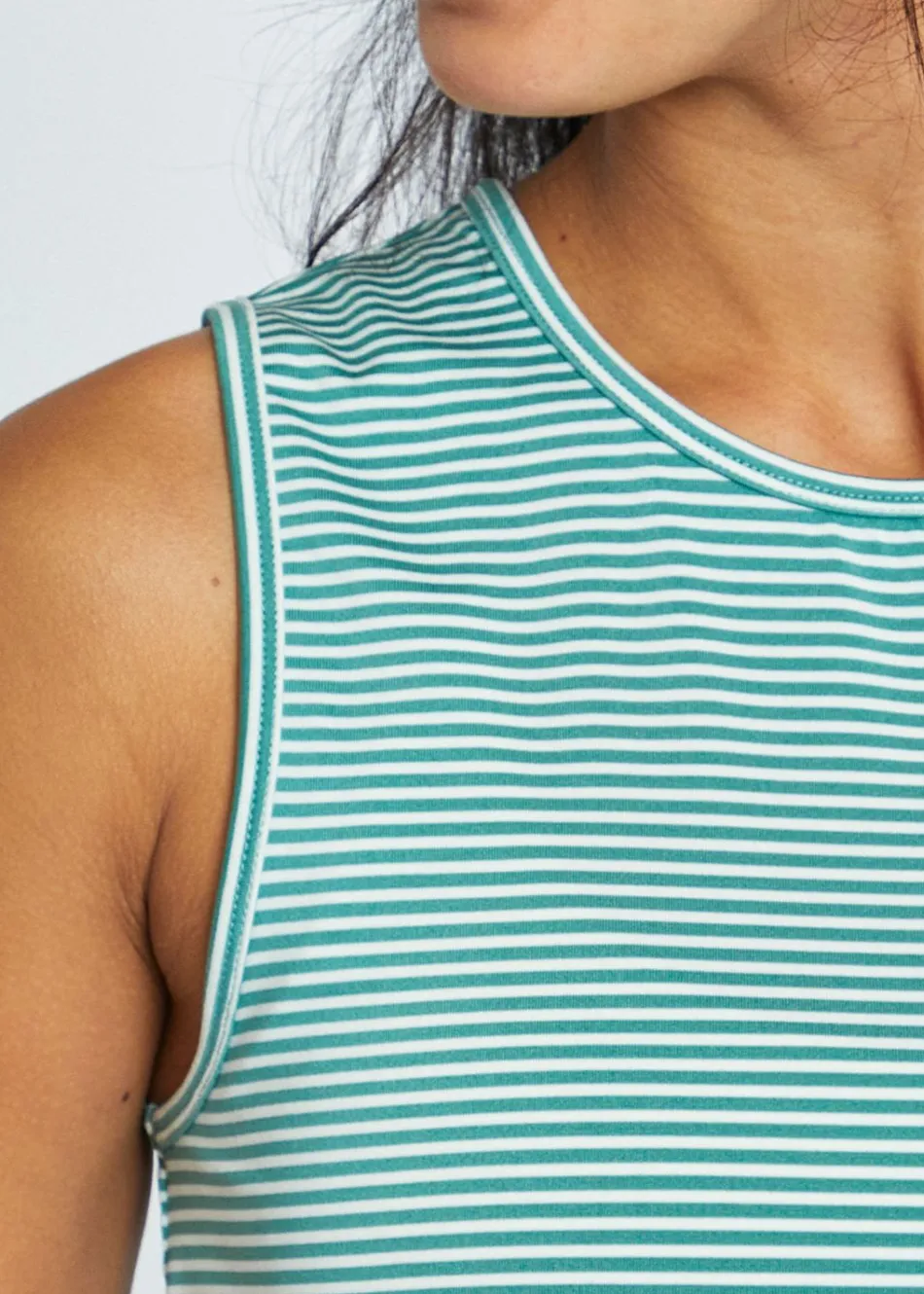 Women Oiselle Striped Trail Tank