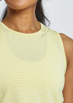 Women Oiselle Striped Trail Tank