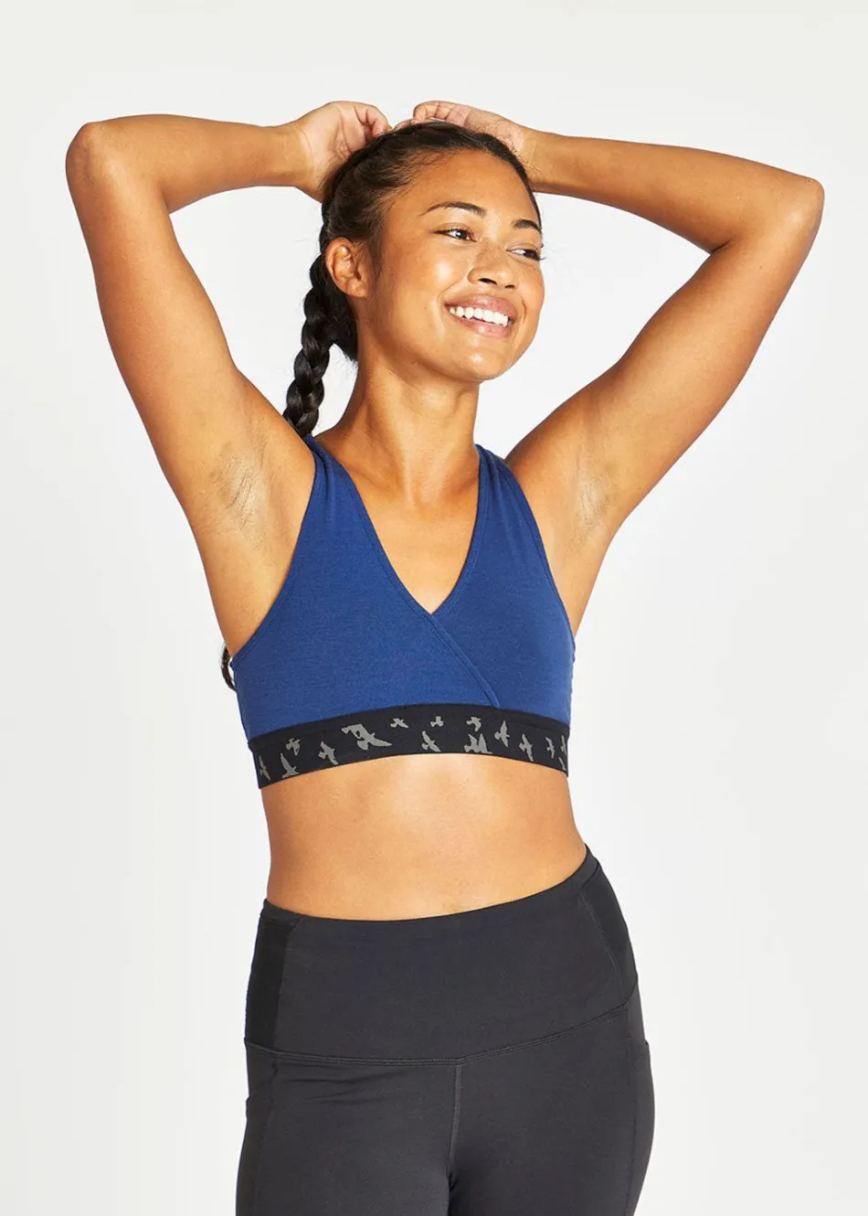 Women Oiselle Wazzie Wool Crossover Bra
