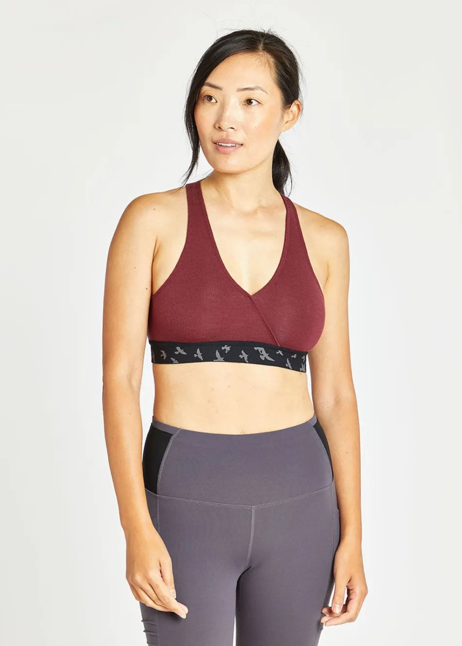 Women Oiselle Wazzie Wool Crossover Bra