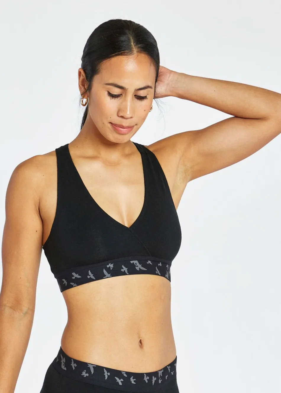 Women Oiselle Wazzie Wool Crossover Bra