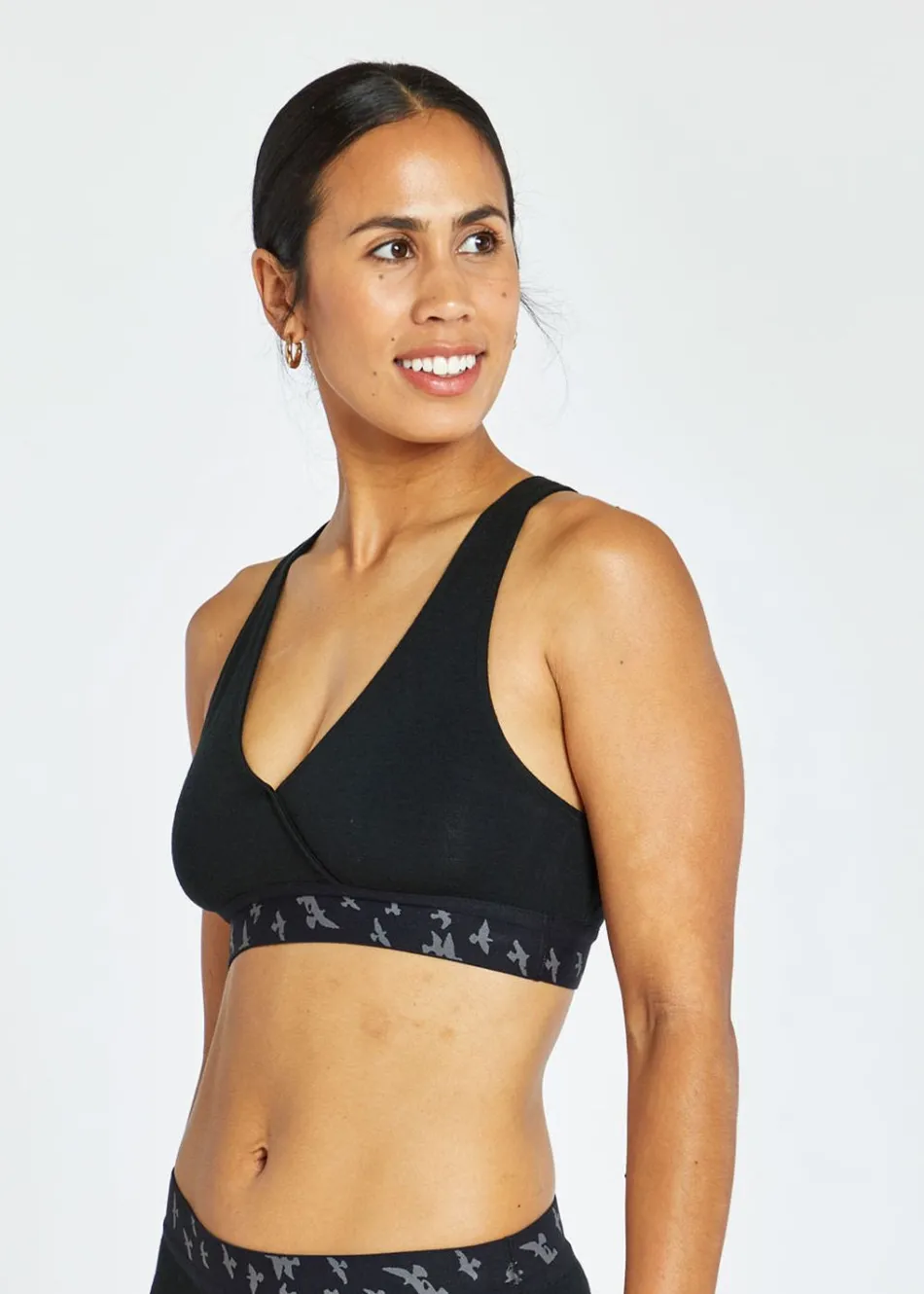 Women Oiselle Wazzie Wool Crossover Bra