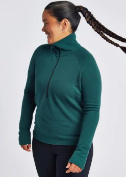 Women Oiselle Wazzie Wool Jacquard Half Zip