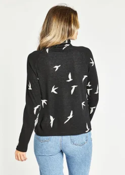 Women Oiselle Wazzie Wool Jacquard Half Zip